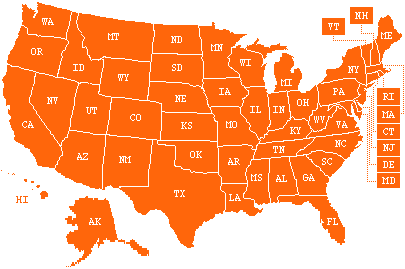 TV U.S. Map